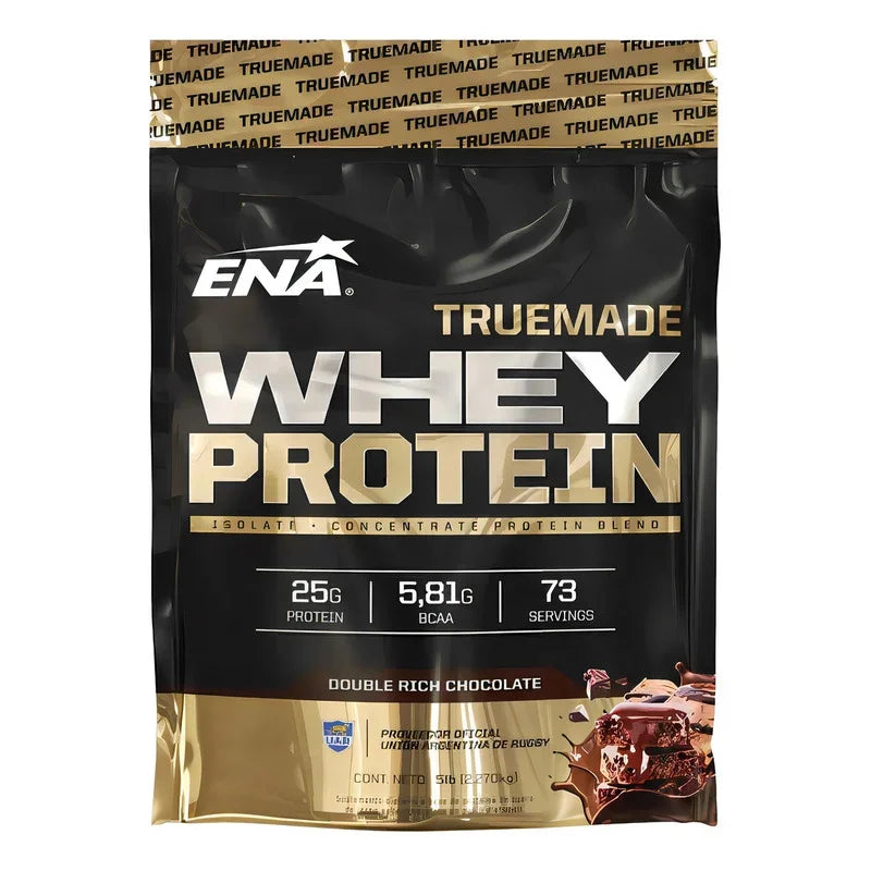 Whey Protein True Made Ena X 5lbs. Proteina Whey Sabor Double Rich Chocolate