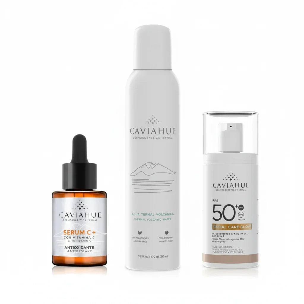 Kit Antioxidante Plus Caviahue Serum C + Agua Termal + Fps50