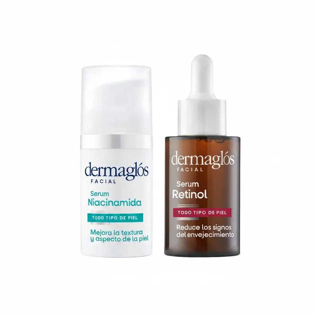 Combo Dermaglós Facial Serum Niacinamida + Retinol