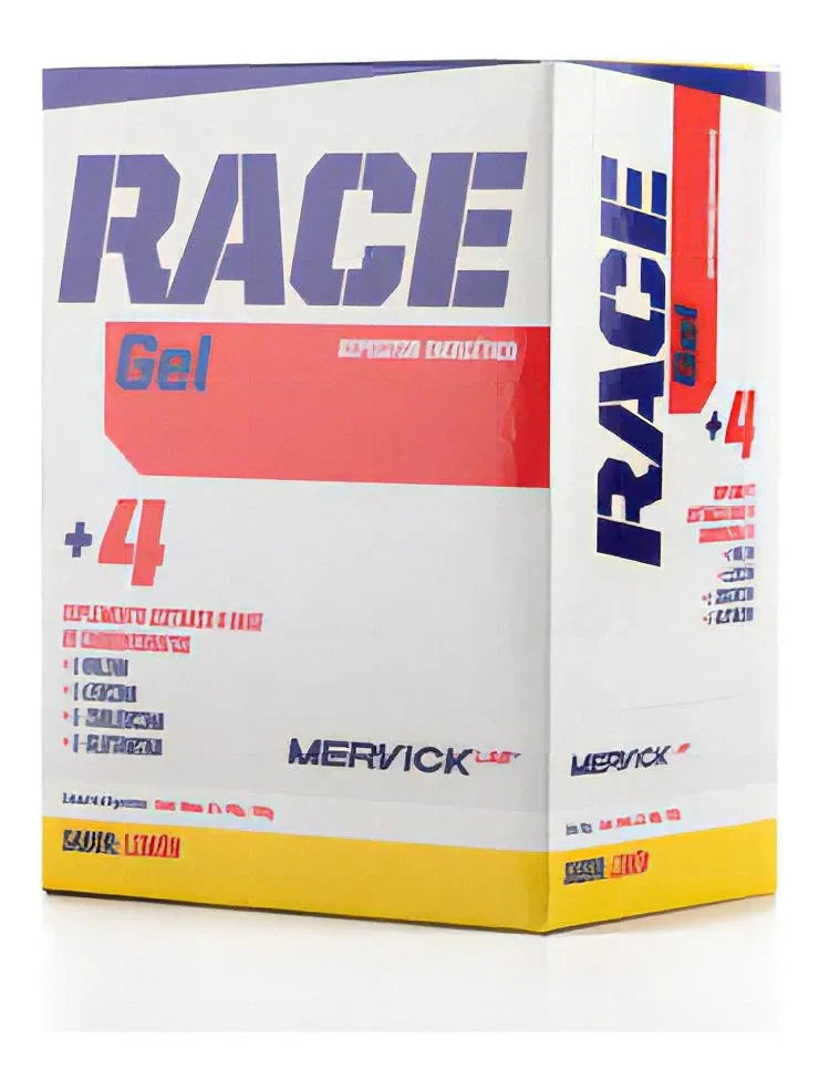 Gel Race Caja 12unid 40 Gr Mervick Lab Repositor Energ Limon Limón