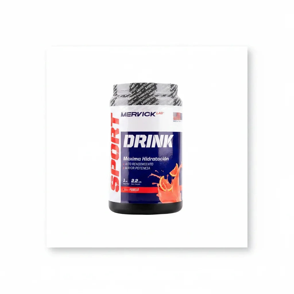 Sport Drink 1 Kg Mervick Lab Bebida Isotónica Sodio Potasio Magnesio Vitaminas Sabor Pomelo