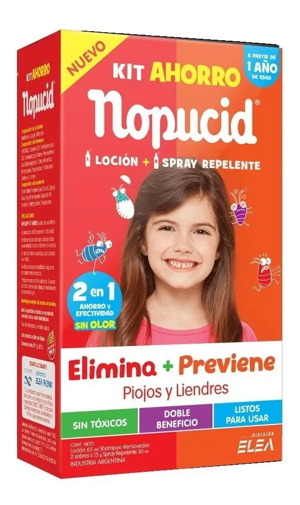 Nopucid Kit Ahorro 2 En 1 Locion + Spray Repelente