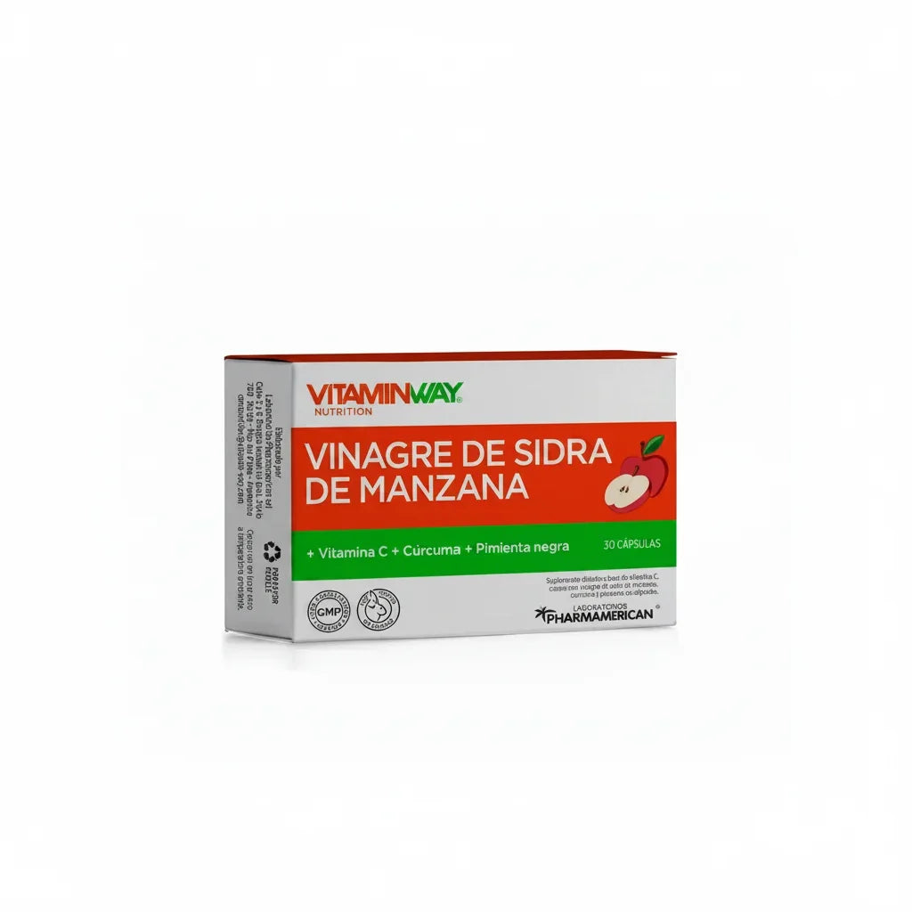 Vinagre De Sidra Manzana Suplemento Dietario Vitamin Way 30c Sabor Sin Sabor