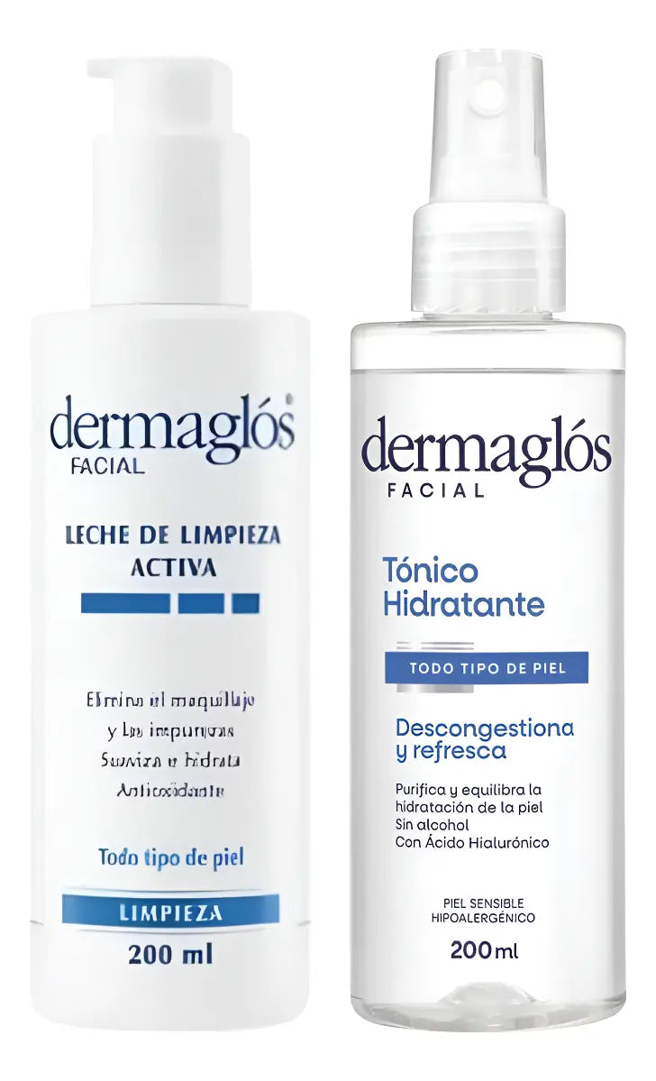 Dermaglós Combo Leche De Limpieza + Tónico Descongestivo