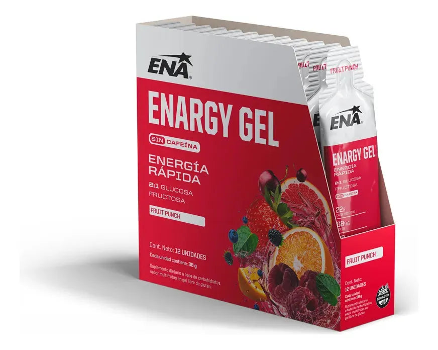 Gel Energetico Ena Sabor Fruit Punch Caja X12
