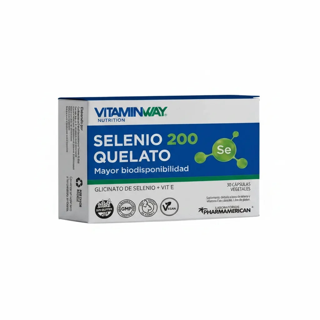 Selenio 200 Quelato X30 Caps - Vitaminway Sabor Neutro Neutro