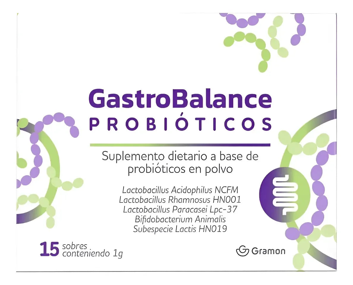 Gastrobalance Probióticos Gramon Suplemento Dietario X 15 Sobres