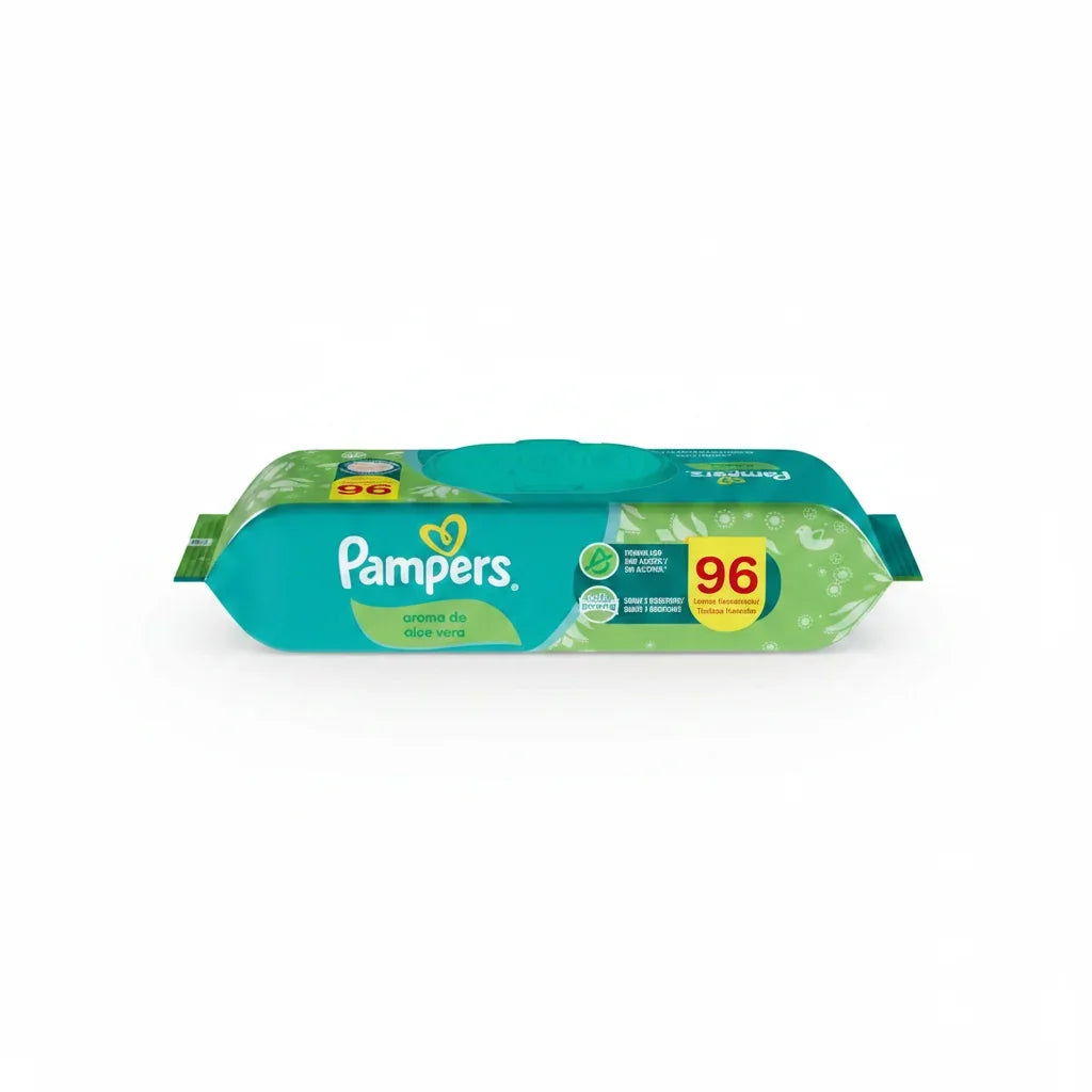Toallitas Húmedas Pampers Aroma de Aloe Vera, 96 Unidades
