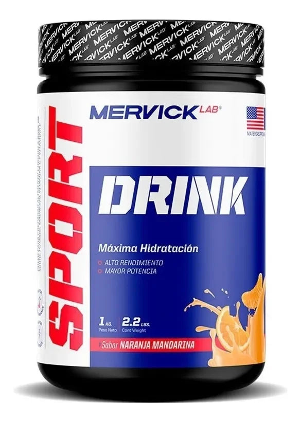 Sport Drink 1kg Bebida Isotónica Sabor Naranja/Mandarina Mervick Lab