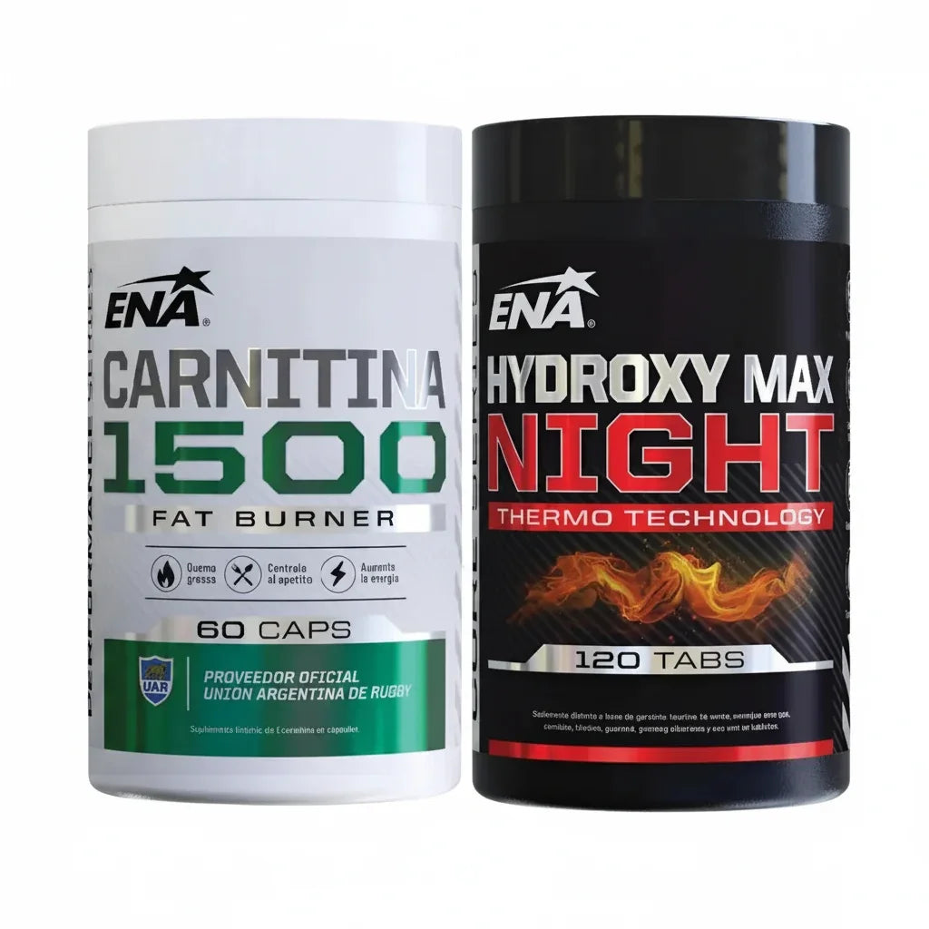 Rápido Quemador De Grasas Combo Carnitina + Hydroxy Max Ena