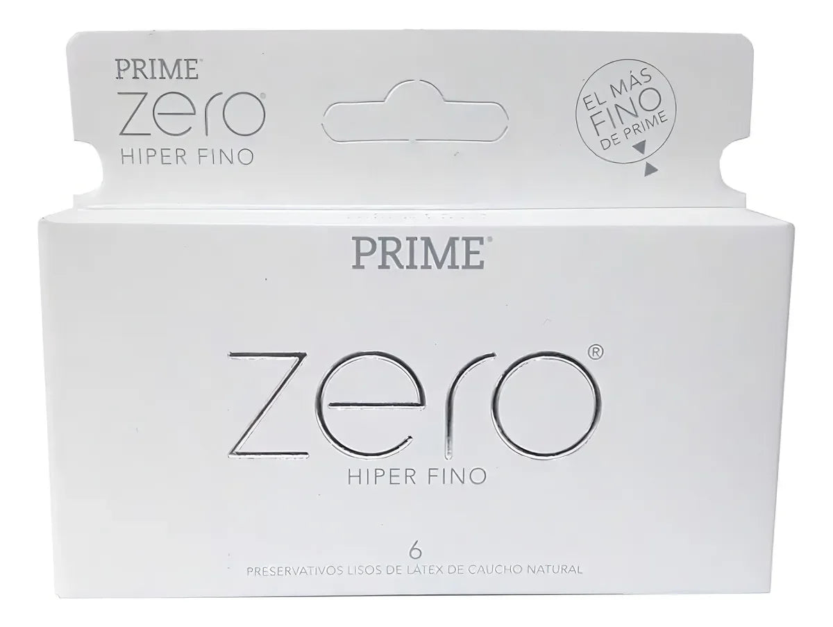 Prime Zero Preservativos Caja X 6u Hiper Fino