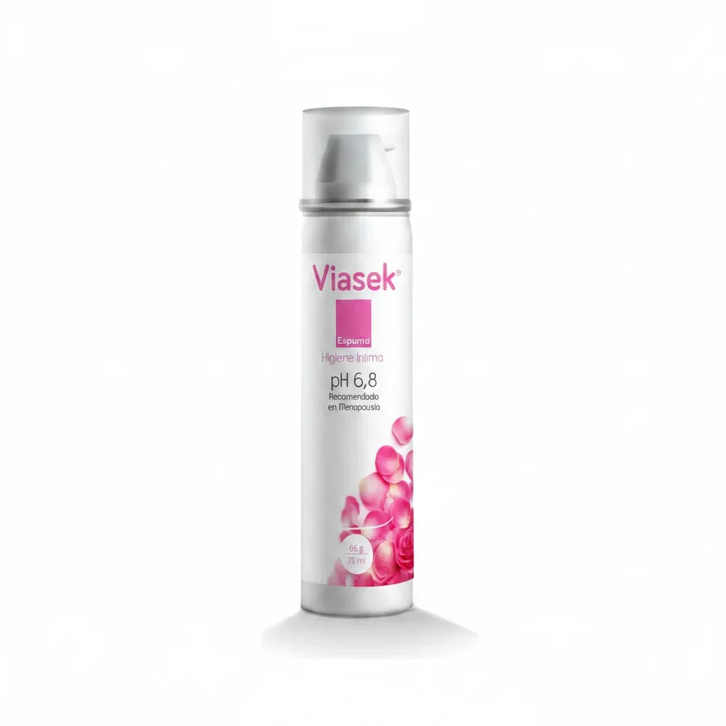 Viasek Espuma De Higiene Íntima Ph6.8 Menopausia 75 Ml
