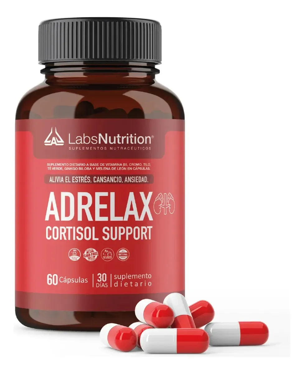 Adreno Cortisol X 60 Caps (regulador De Cortisol/antiestres) Sabor Sin Sabor