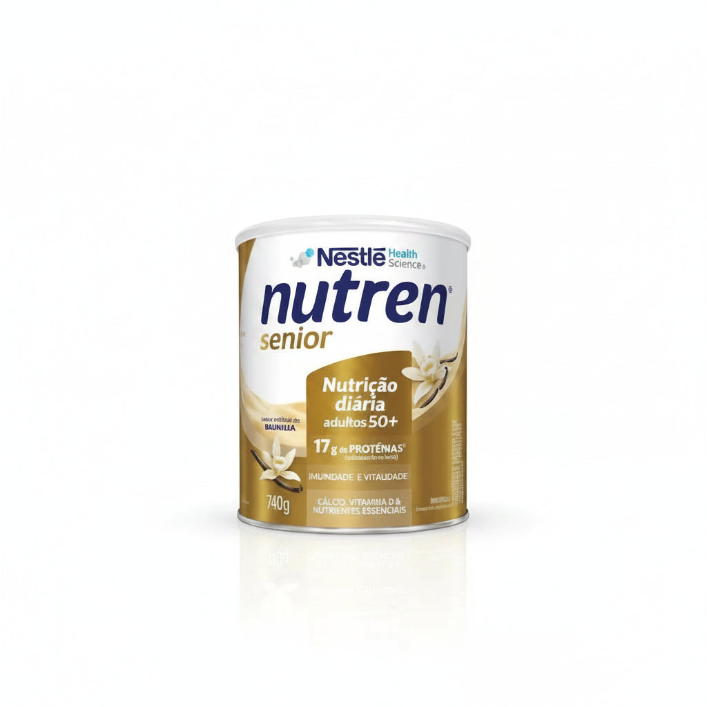 Suplemento en polvo Nestlé Carbohidratos de Nutren Senior 50+ sabor vainilla x 740g