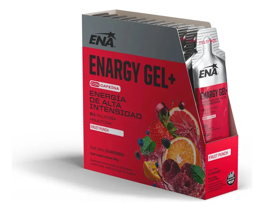 Energy Gel Con Cafeína Ena Fruit Punch Caja X12