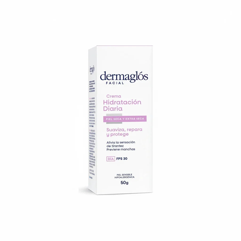 Crema Facial Hidratante Dermaglós Día para Piel Seca FPS 30