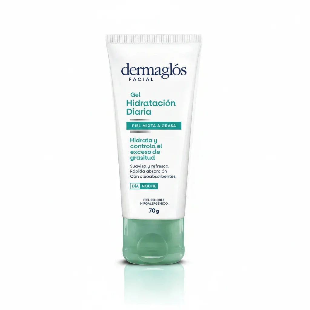 Dermaglós Facial Gel Hidratación Diaria Piel Mixta a Grasa x 70 Gramos