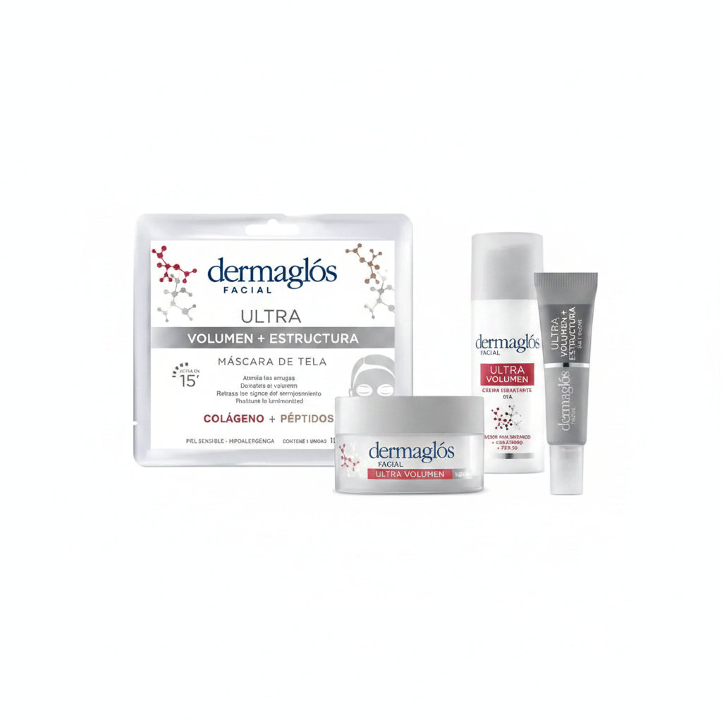 Dermaglós Rutina Completa Ultra Volumen De Cuidado Facial Momento De Aplicación Día Tipo De Piel Seca