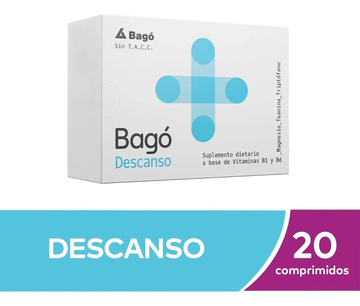 Bago Descanso Suplemento Dietario Vitaminas X 20 Comprimidos Sabor Sin sabor