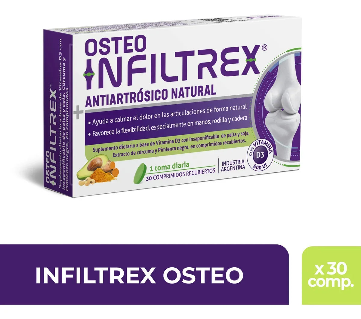 Infiltrex Osteo Antiartrósico Natural x 30 Comprimidos