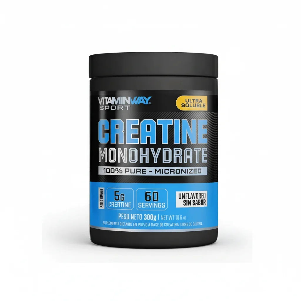 Creatina Monohidrato Vitamin Way Polvo Sin Sabor 300g