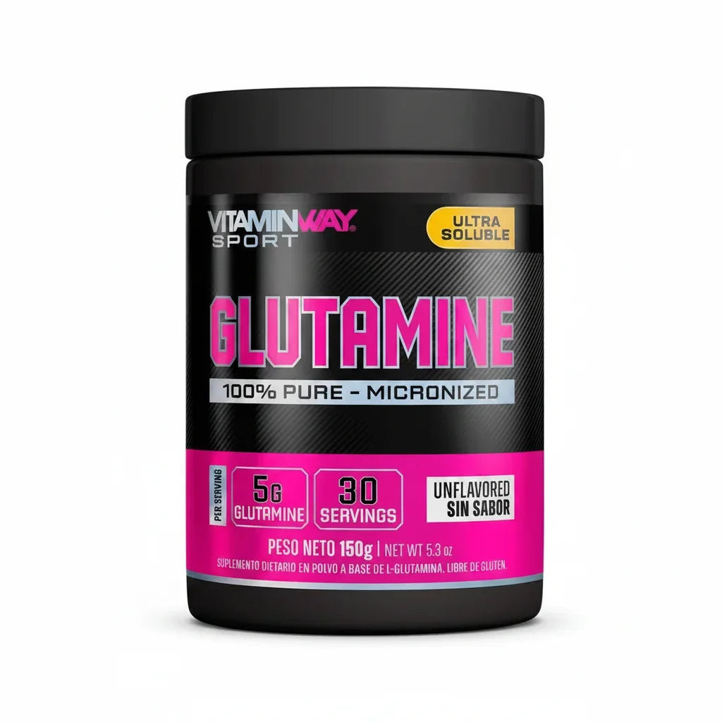 L-Glutamina en Polvo Vitamin Way 150g Sin Sabor Vegano