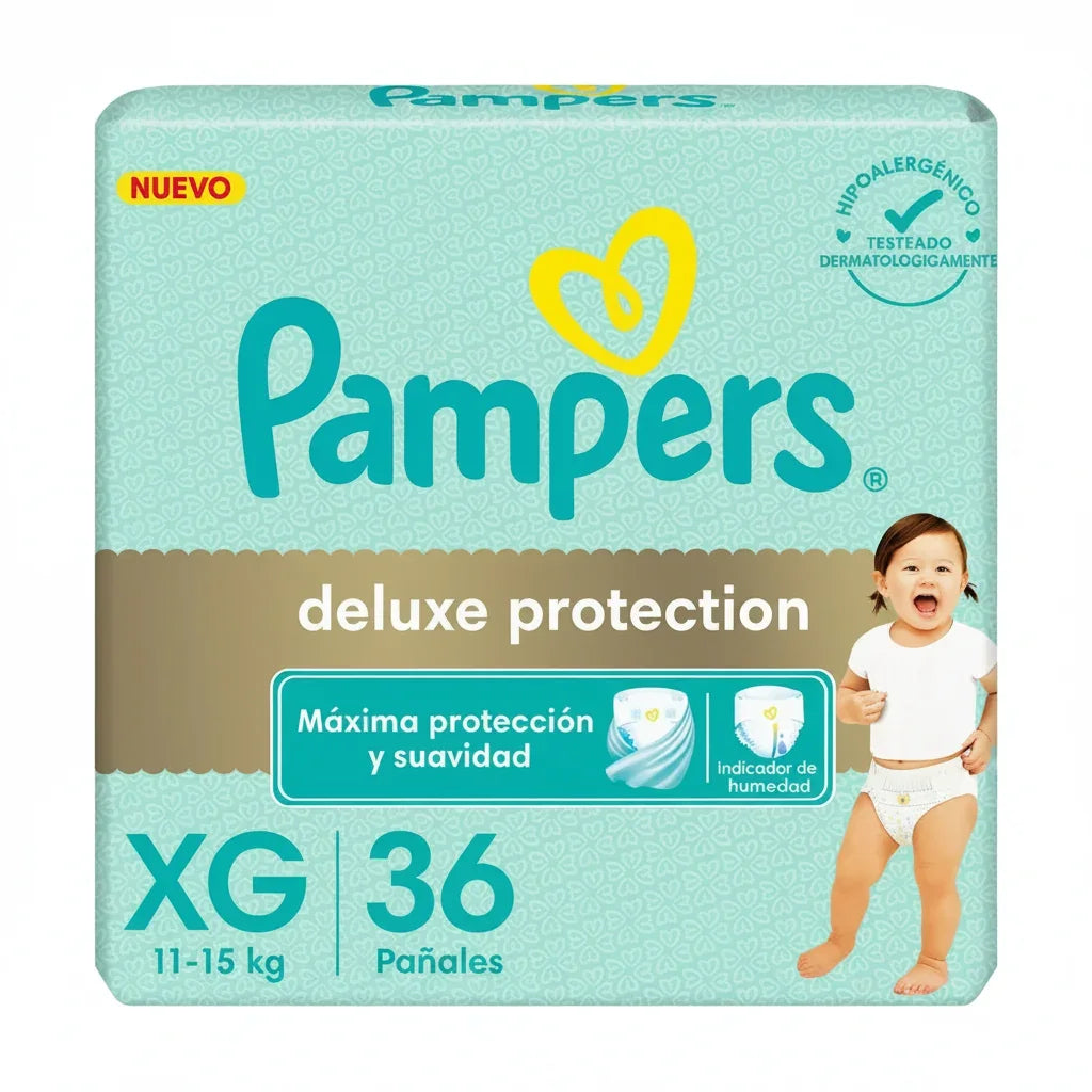 Pañales Pampers Deluxe Protection Talle XG 36 Un