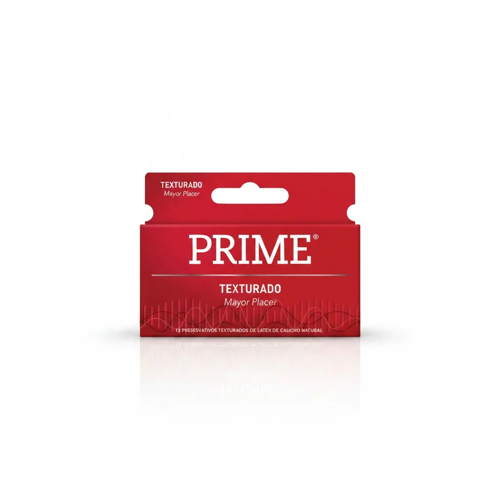 Preservativo Prime Texturado De Látex Mayor Placer X 12 U