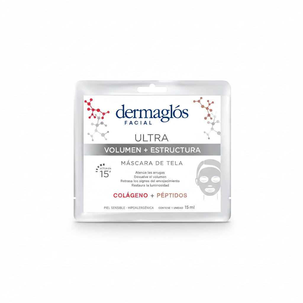 Mascarilla Facia Tela Dermaglos Ultra Volumen + Estructura
