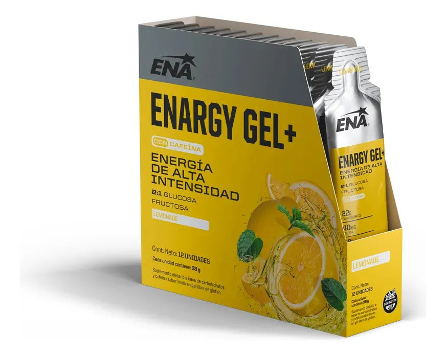 Energy Gel Con Cafeína Lemonade  Ena Caja X12