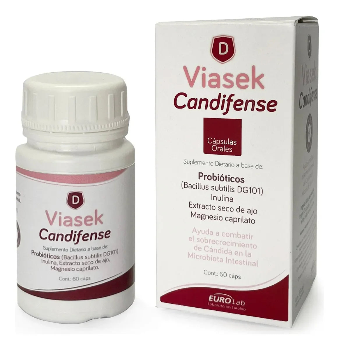 Viasek Candifense Probioticos Combate Candida X 60 Capsulas - Neutro