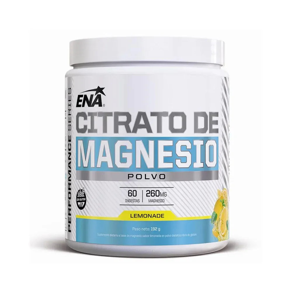 Citrato De Magnesio En Polvo Ena Sport 192g Limonada