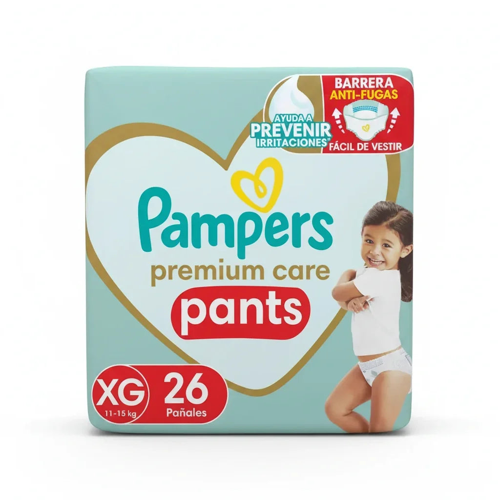 Pañales Pampers Pants Talla XG, 26 Un