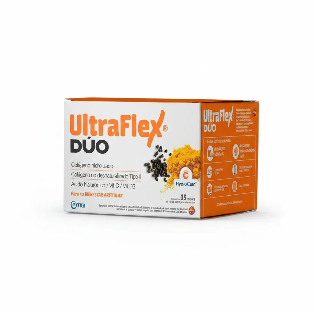Ultraflex Dúo Colágeno Hydrocurc Salud Articular Y Ósea Mandarina