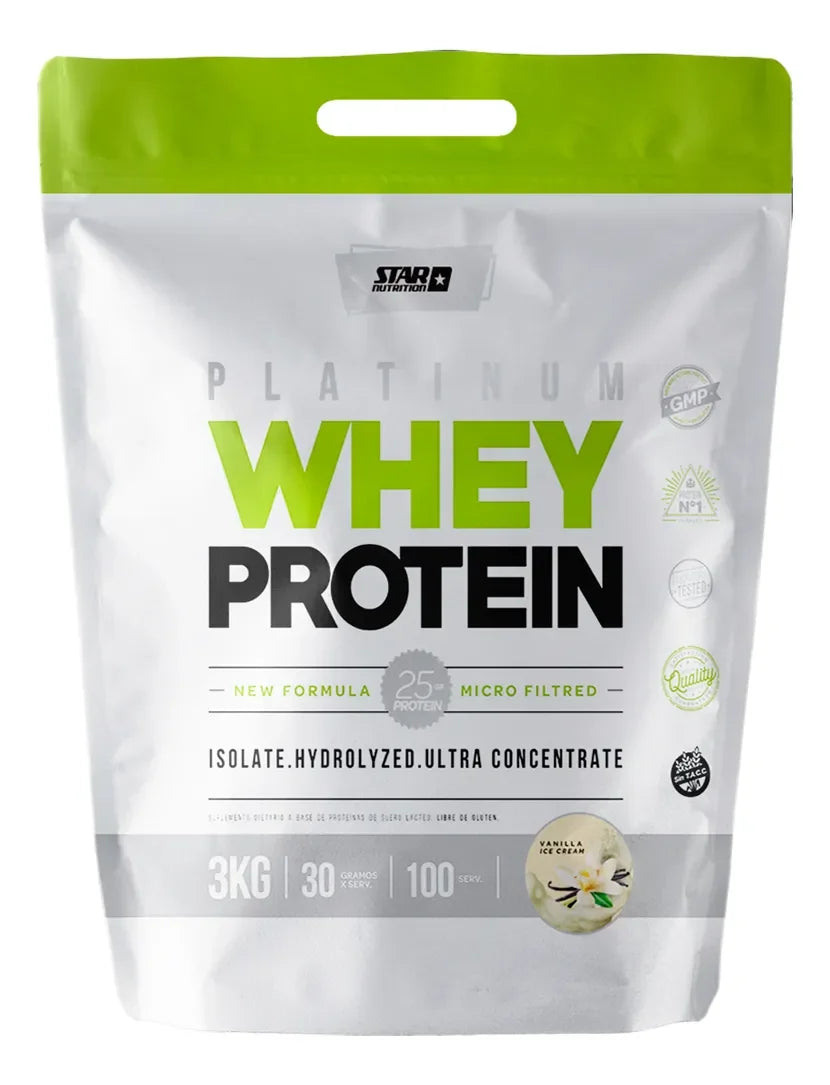 Suplemento en polvo Star Nutrition Whey protein sabor vainilla x 3kg