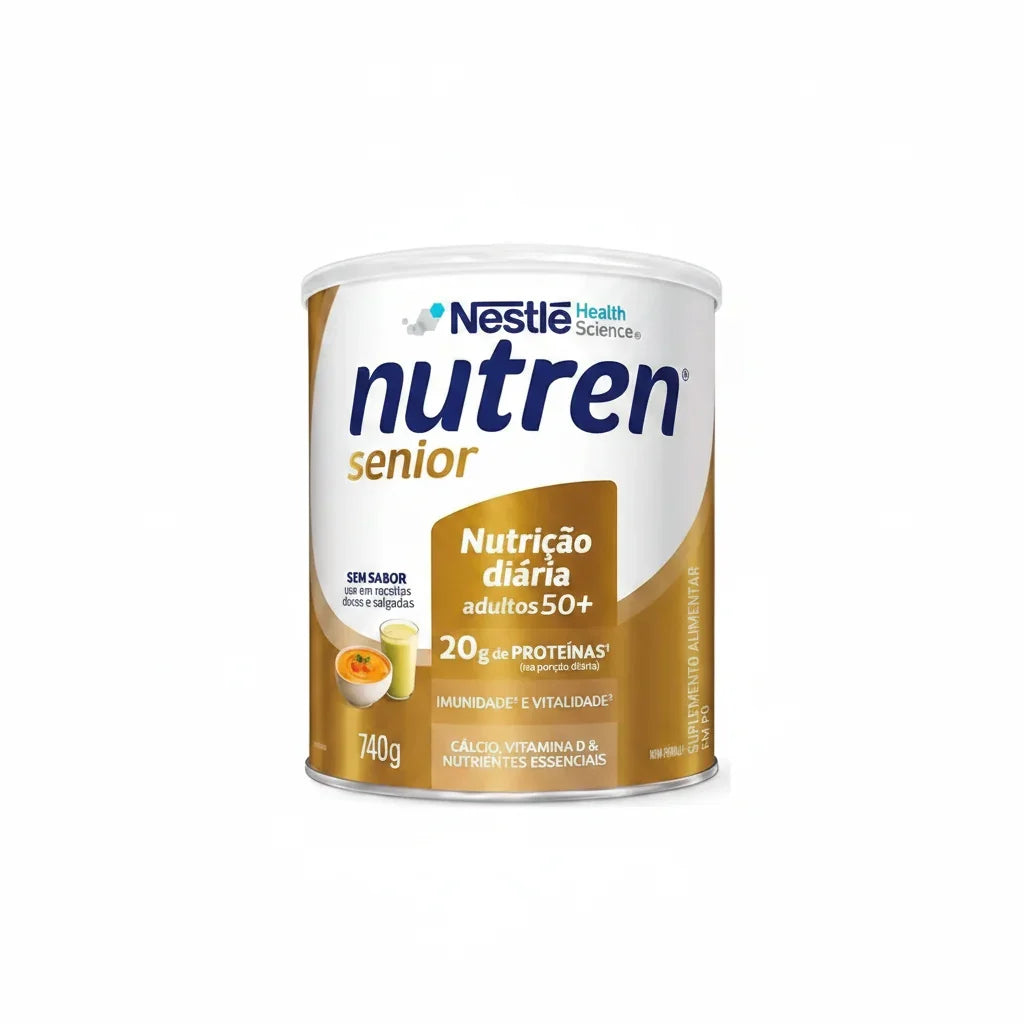 Suplemento en polvo Nestlé Carbohidratos de Nutren Senior 50+ x 740g