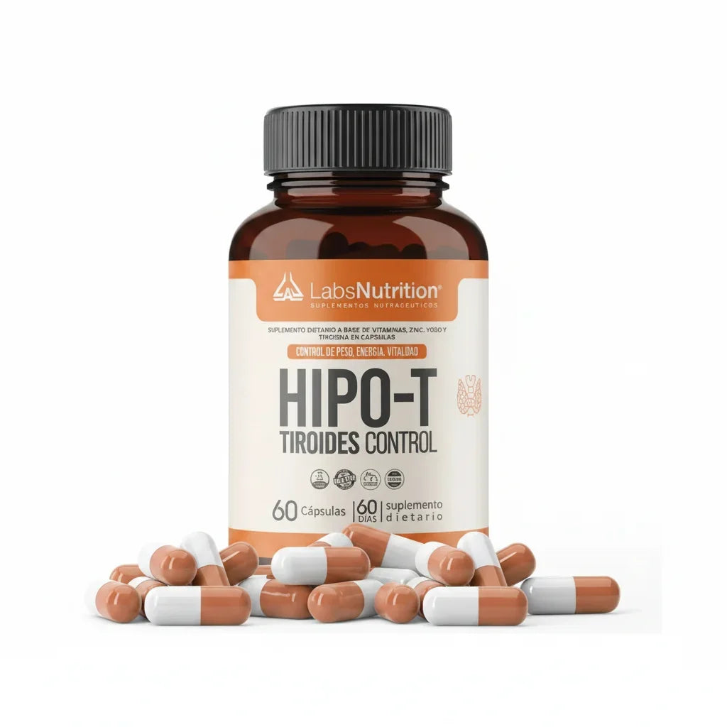 Hipotiroidal Labs Nutrition - Tiroides Saludables (60 Caps) Sin Sabor
