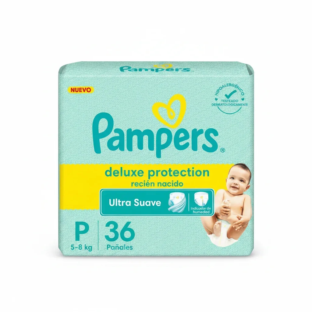 Pañales Pampers Deluxe Protection Talle P 36 Un