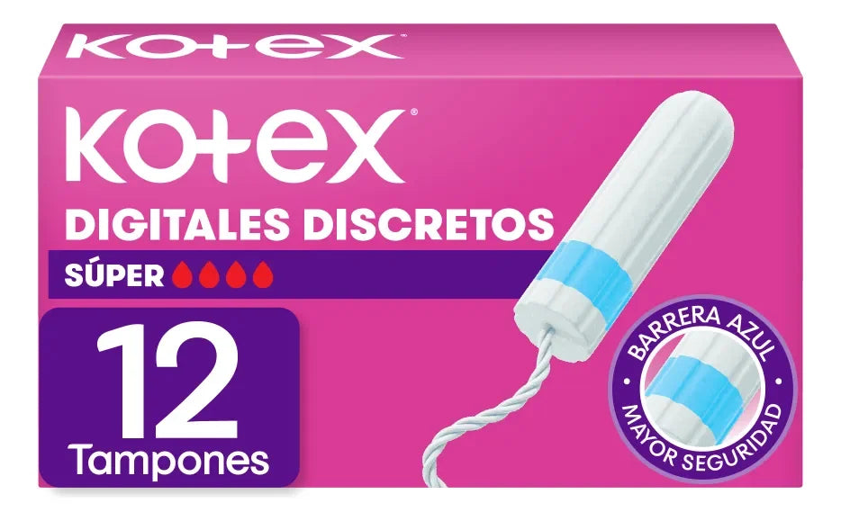 Tampones Digitales Kotex Super x 12 Unidades