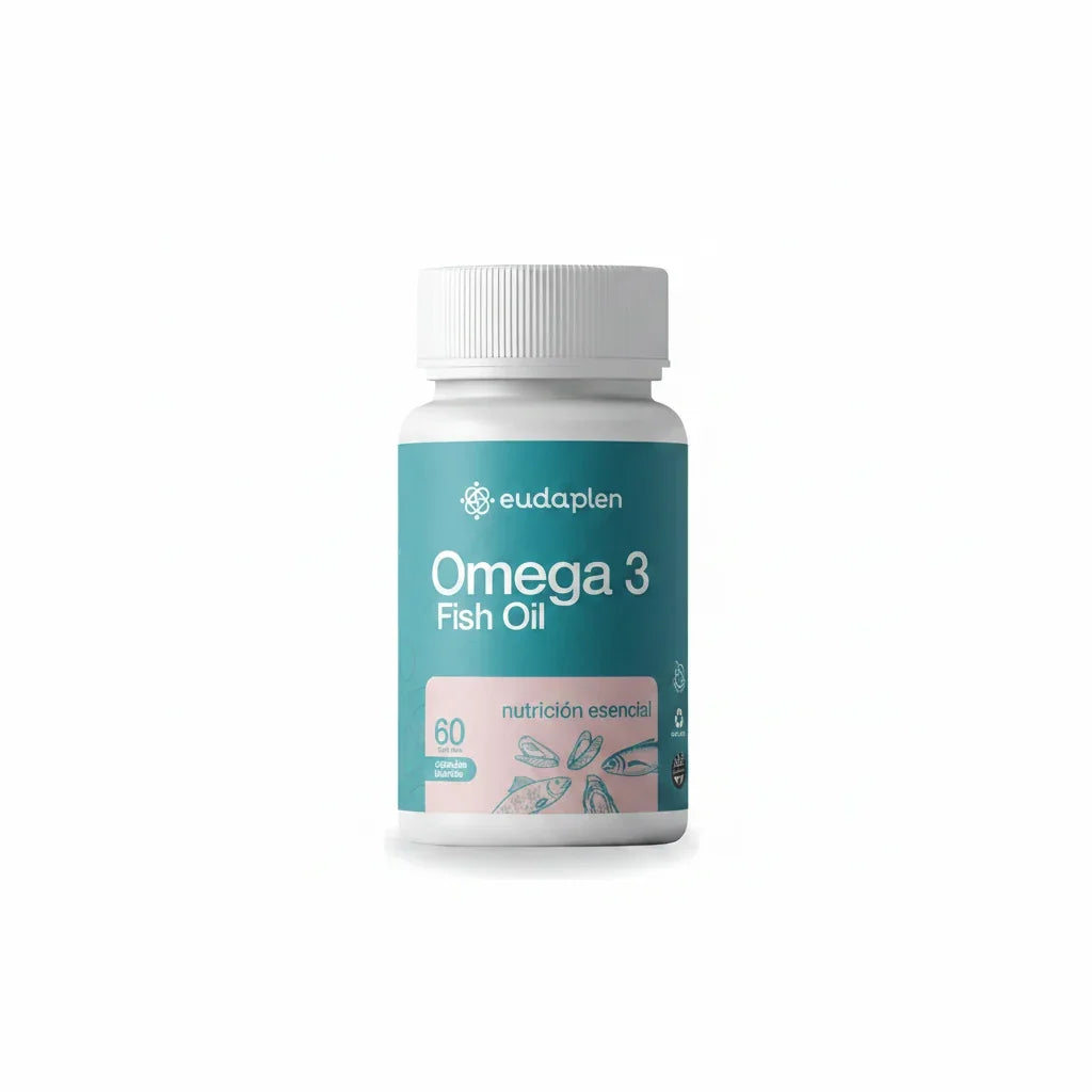Omega 3 - Aceite De Pescado - 60 Capsulas Blanda - Eudaplen Sin Sabor