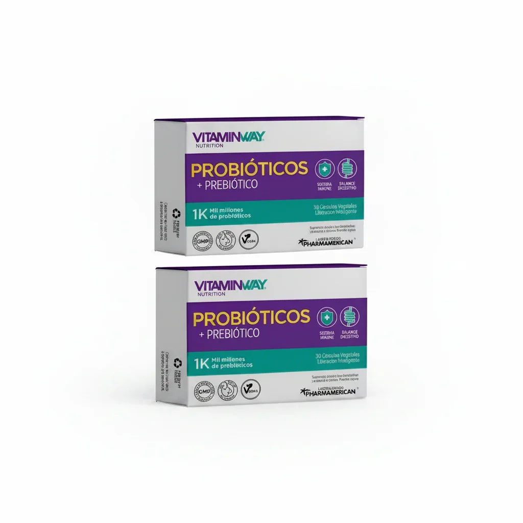Probioticos Sistema Inmune Balance Digestivo Vitamin Way X 2 Sin Sabor