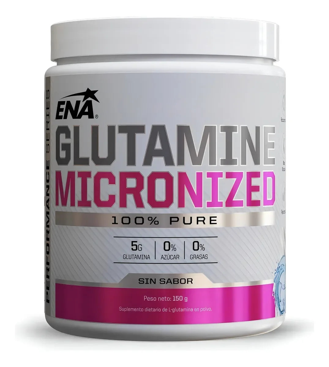 Glutamina (150 Grs) - Ena Sport Rápida Recuperación Sabor Neutro