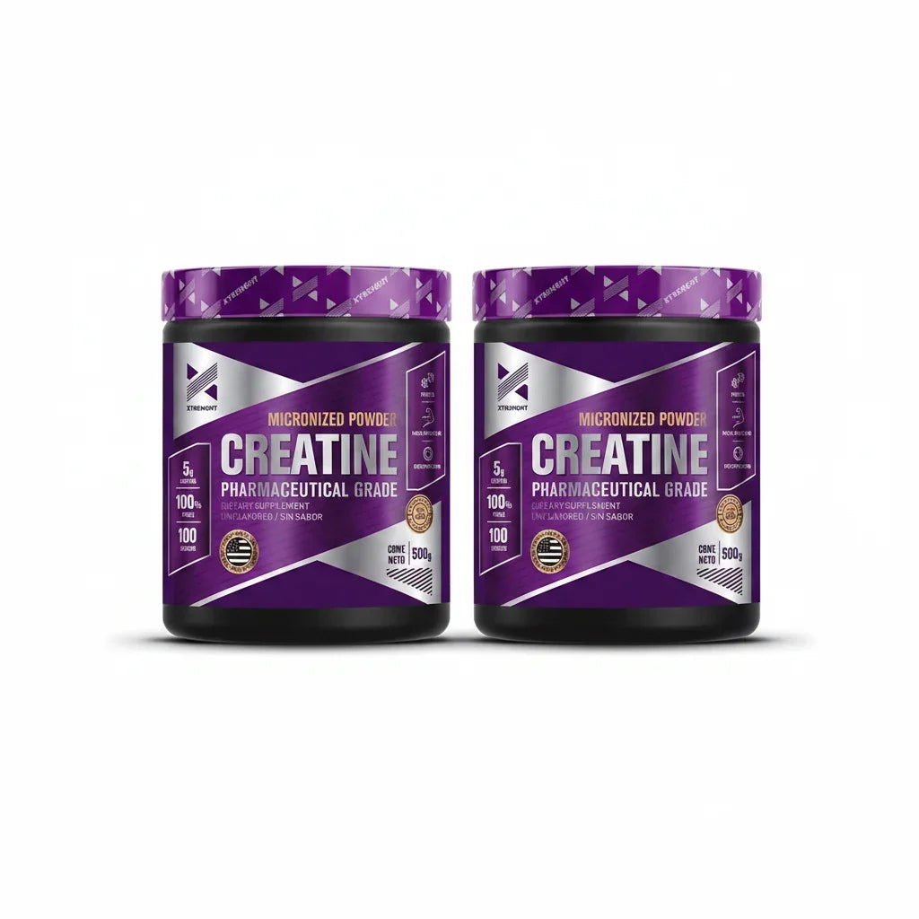Pack x2 Suplemento En Polvo Xtrenght Nutrition Creatina Pote De 500g