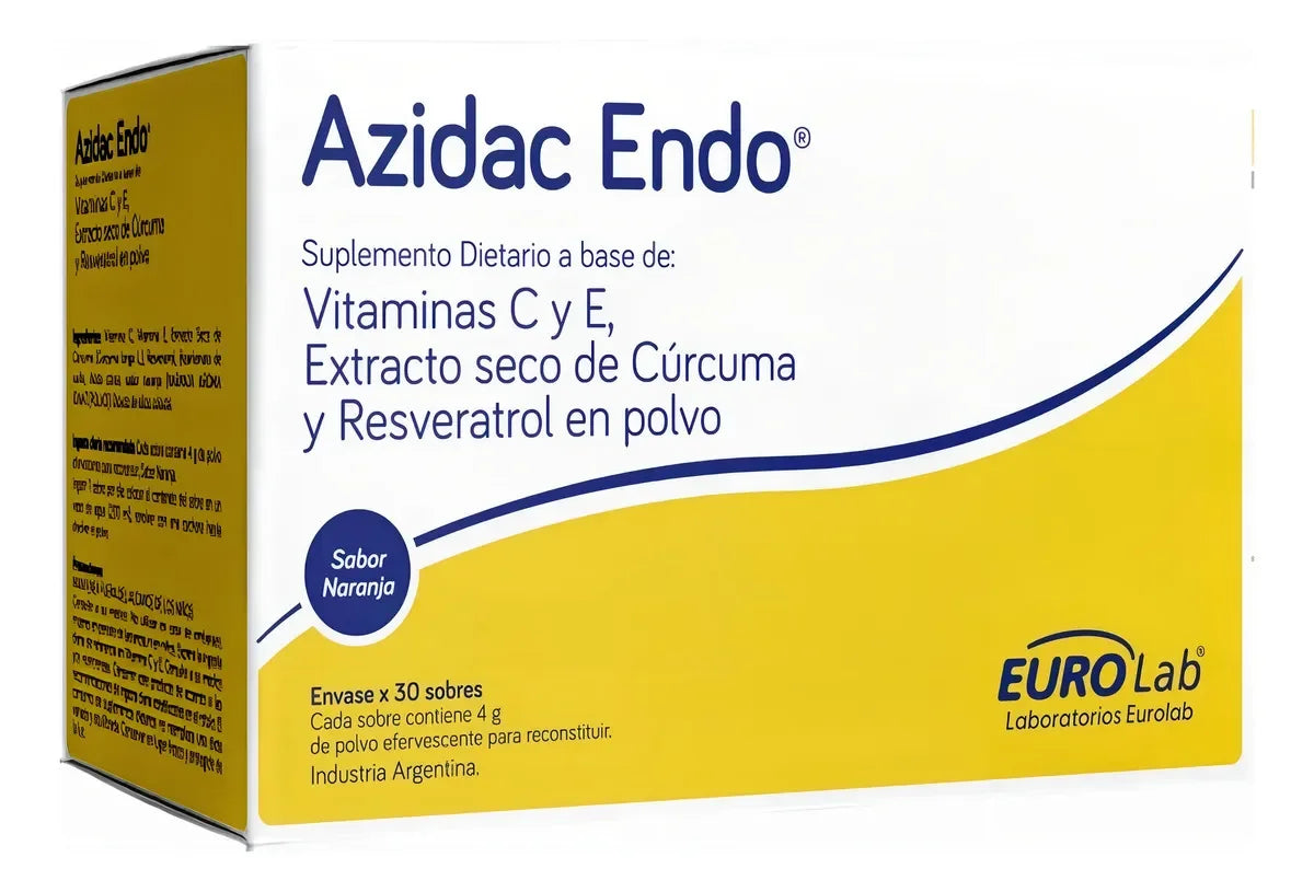 Suplemento Nutricional Azidac Endo x30 Sobres Efervescentes Naranja Eurolab