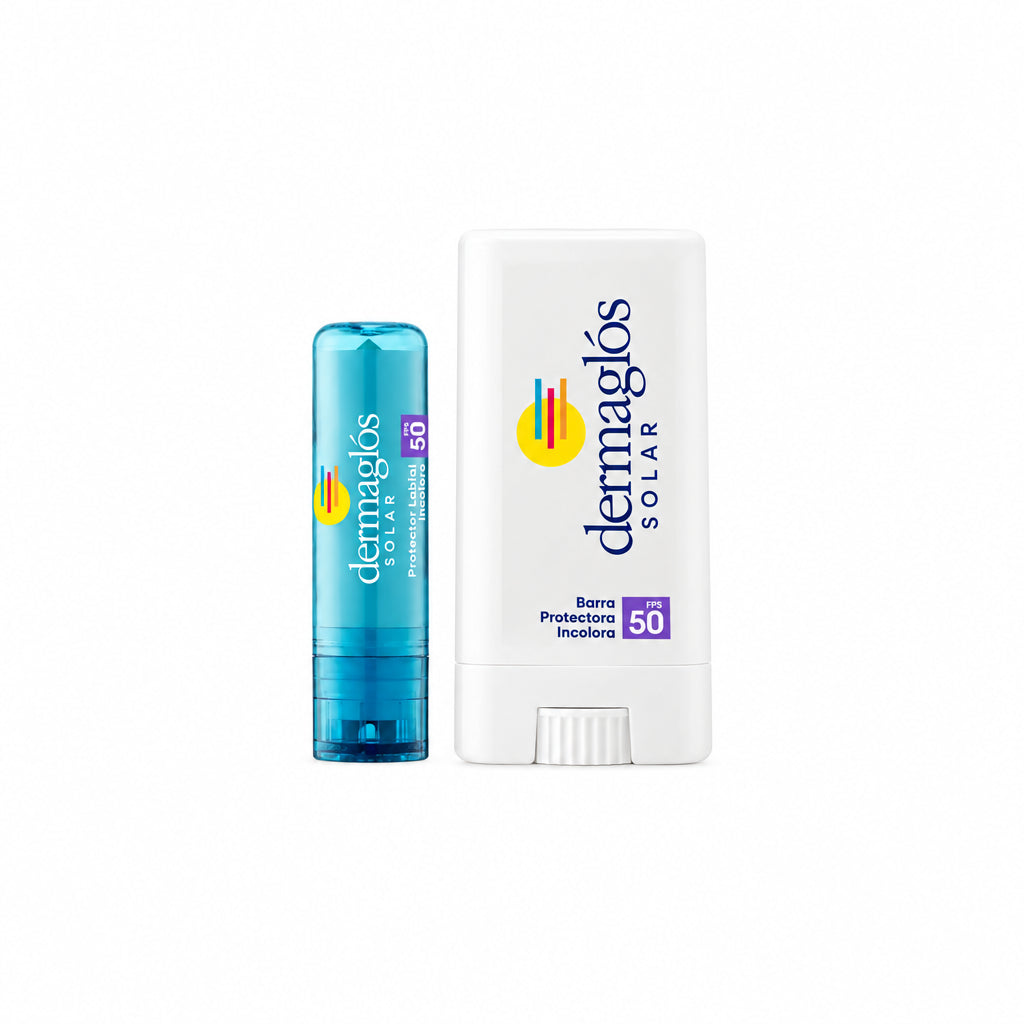 Kit Protector Solar Dermaglós Fps 50 Barra + Labial