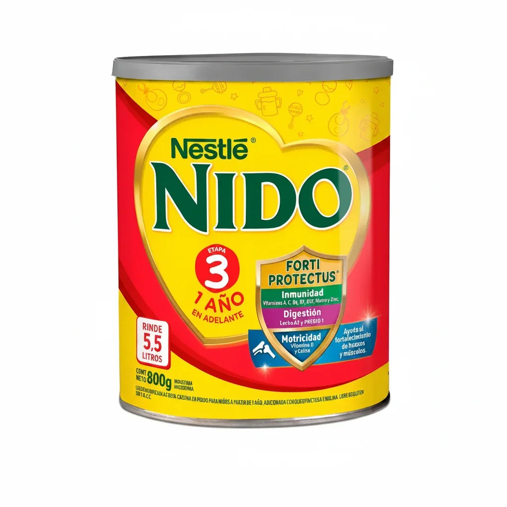 Nido Etapa 3 Crecimiento Leche Polvo X 800 Gr