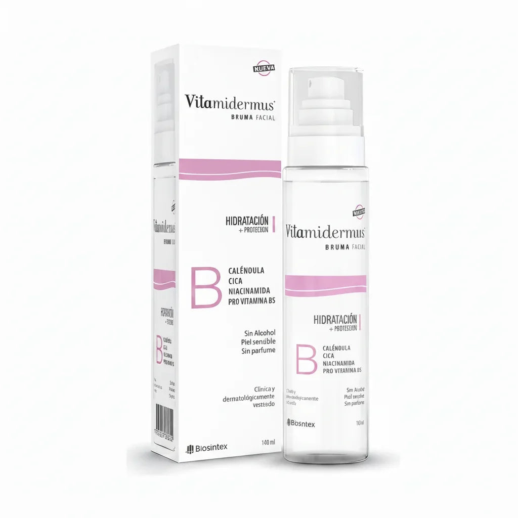 Vitamidermus Bruma Facial Hidratante Niacinamida 140ml Sin Alcohol