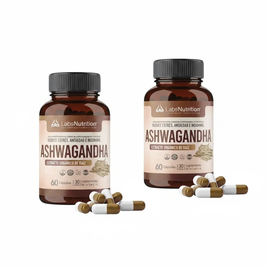 Pack x2 Labs Nutrition Ashwagandha 1000 Mg 60 Caps