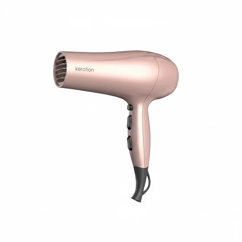 Gama Secador Pelo Keration Micro Glitt 2400w Profesional Cs Rosa