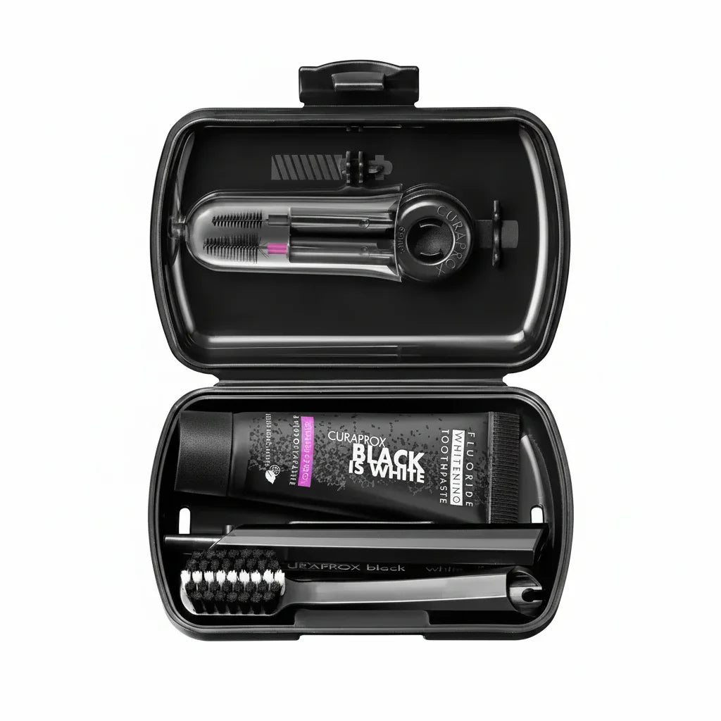 Curaprox Travel Set Black Is White Blanqueador